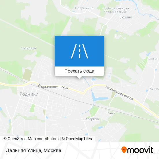 Карта Дальняя Улица