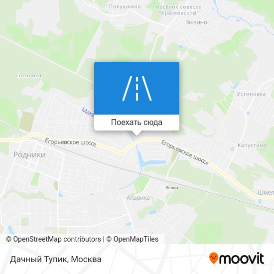 Карта Дачный Тупик