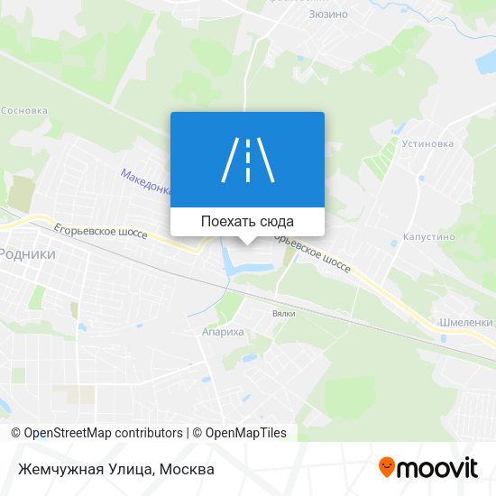 Карта Жемчужная Улица