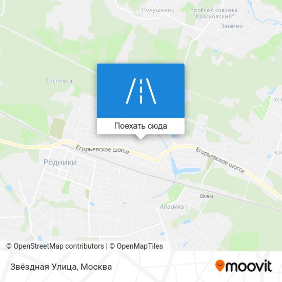 Карта Звёздная Улица