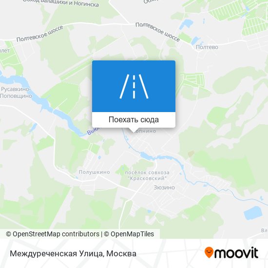 Карта Междуреченская Улица