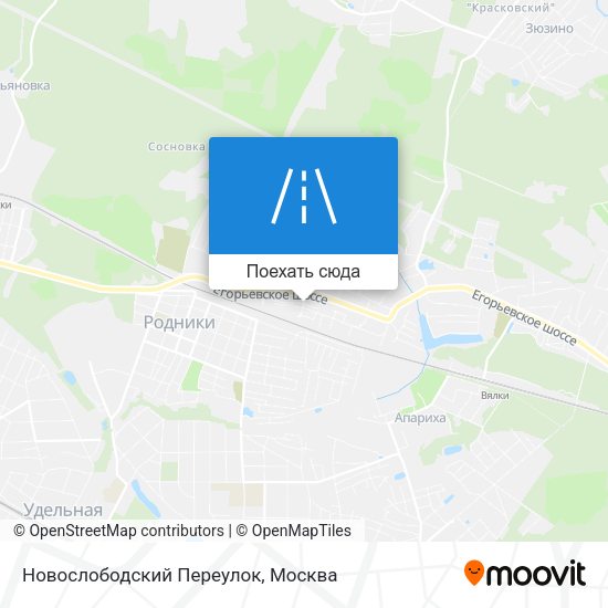 Карта Новослободский Переулок