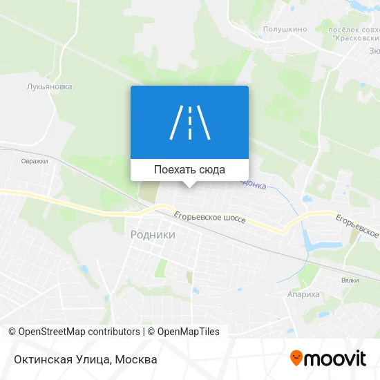 Карта Октинская Улица