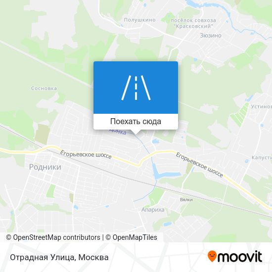 Карта Отрадная Улица
