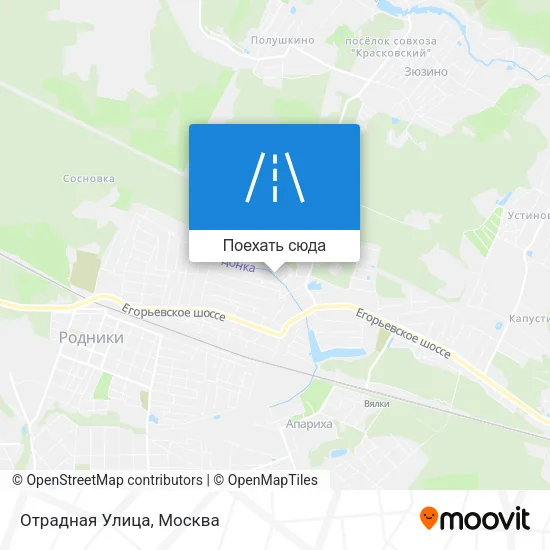 Карта Отрадная Улица