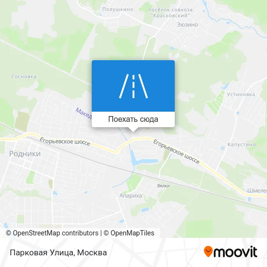 Карта Парковая Улица