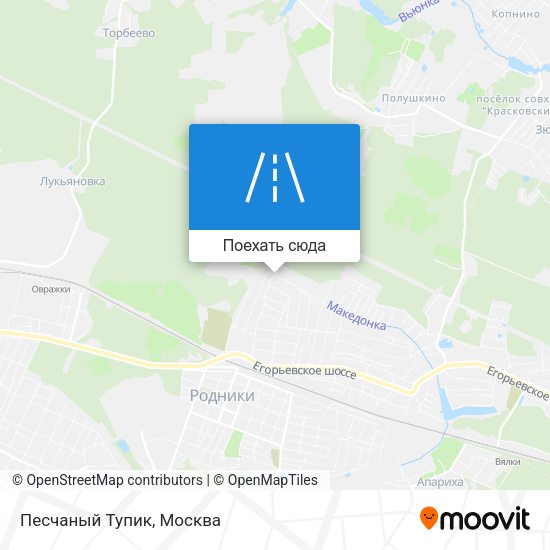 Карта Песчаный Тупик