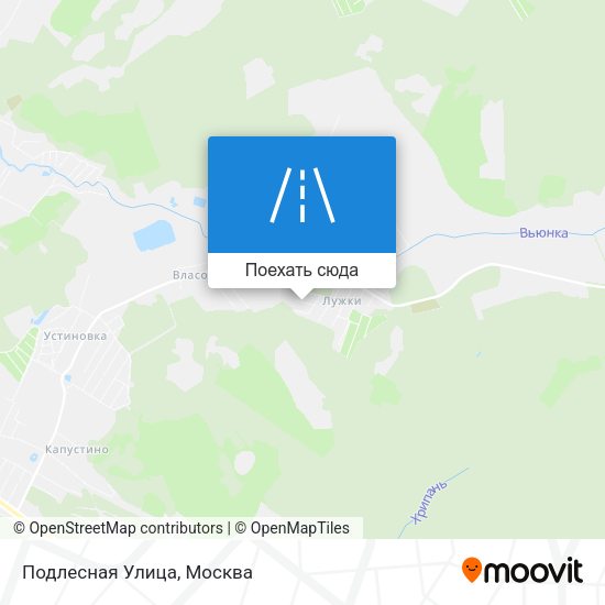 Карта Подлесная Улица