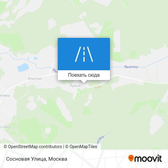 Карта Сосновая Улица