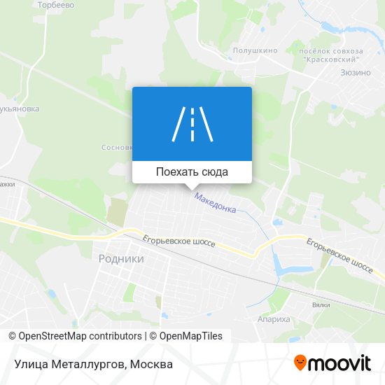 Карта Улица Металлургов
