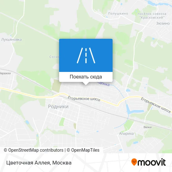 Карта Цветочная Аллея