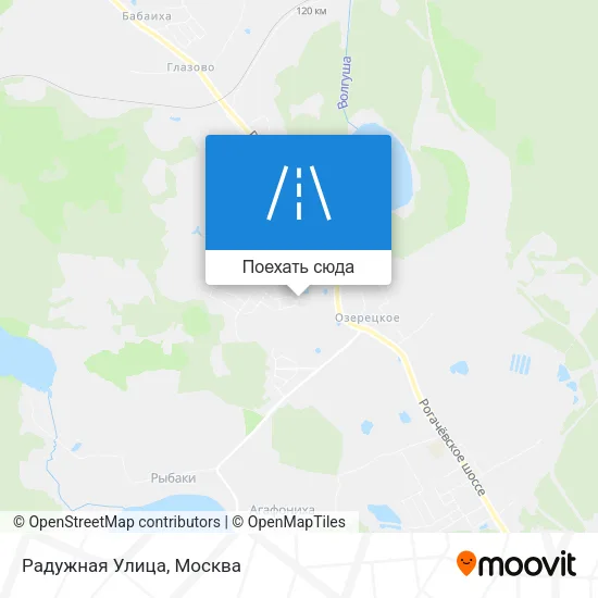 Карта Радужная Улица