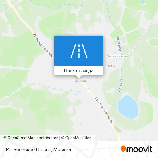 Карта Рогачёвское Шоссе