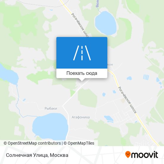 Карта Солнечная Улица