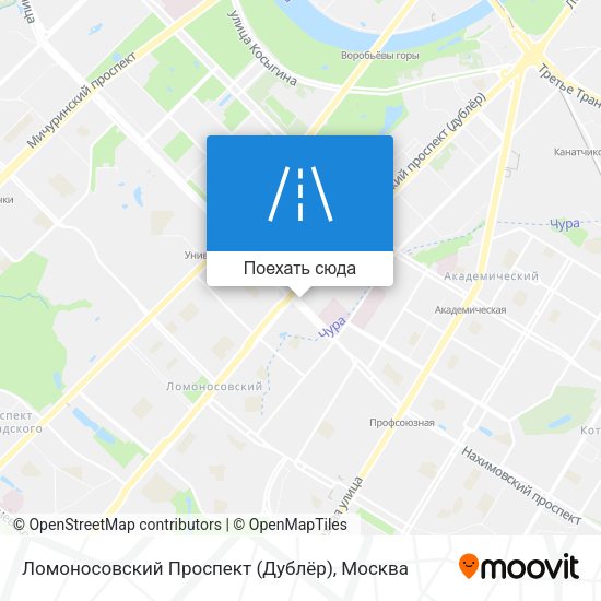 Карта Ломоносовский Проспект (Дублёр)