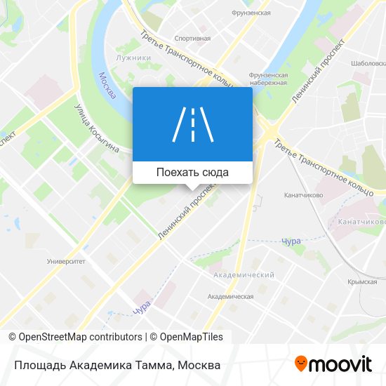 Карта Площадь Академика Тамма