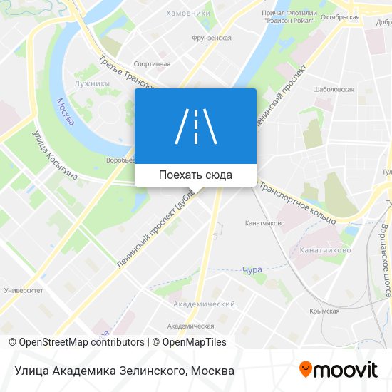 Карта Улица Академика Зелинского
