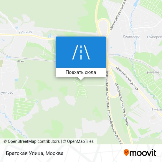 Карта Братская Улица