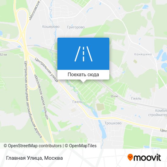 Карта Главная Улица