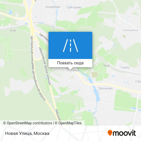 Карта Новая Улица