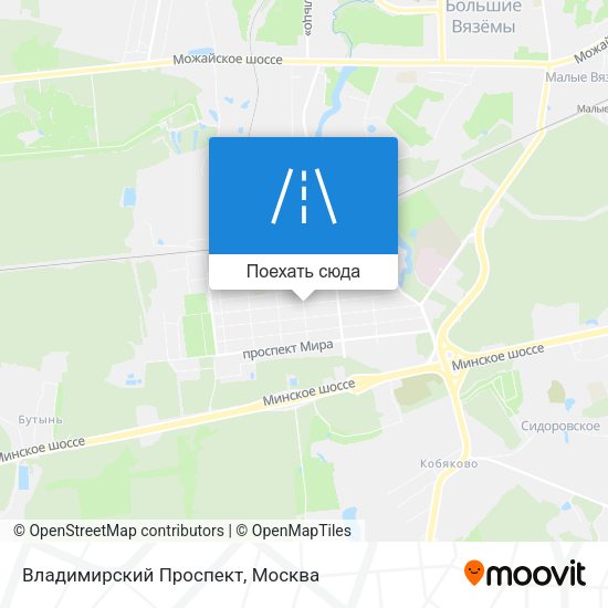 Карта Владимирский Проспект