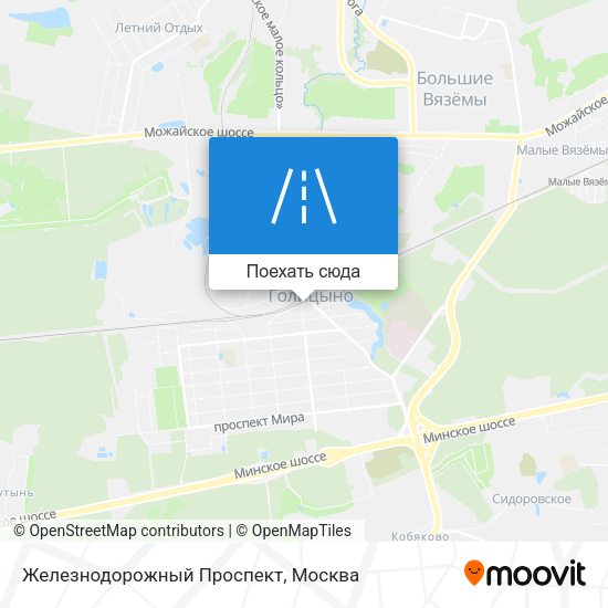 Карта Железнодорожный Проспект