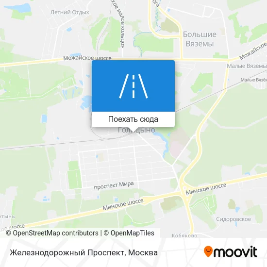 Карта Железнодорожный Проспект