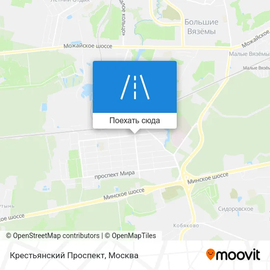 Карта Крестьянский Проспект