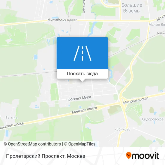 Карта Пролетарский Проспект