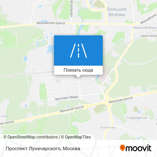 Карта Проспект Луначарского