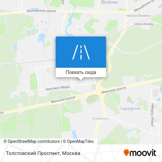 Карта Толстовский Проспект