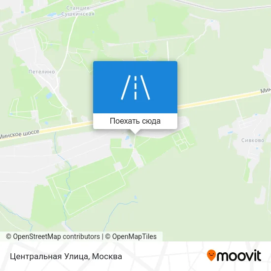 Карта Центральная Улица