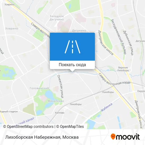 Карта Лихоборская Набережная