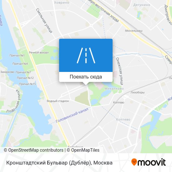 Карта Кронштадтский Бульвар (Дублёр)