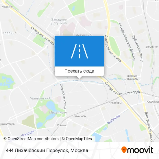 Карта 4-Й Лихачёвский Переулок