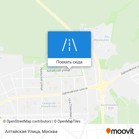 Карта Алтайская Улица