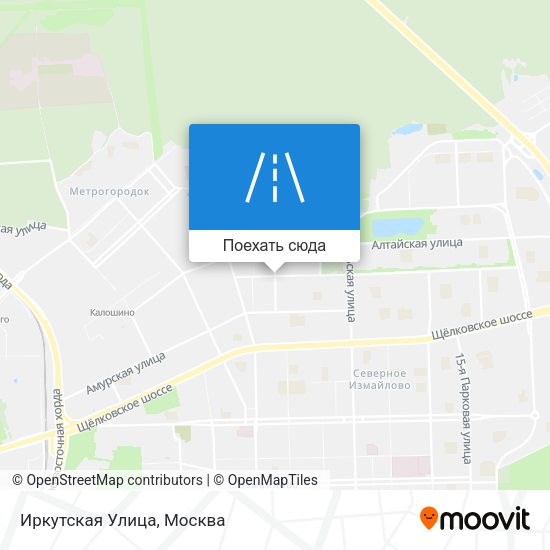 Карта Иркутская Улица