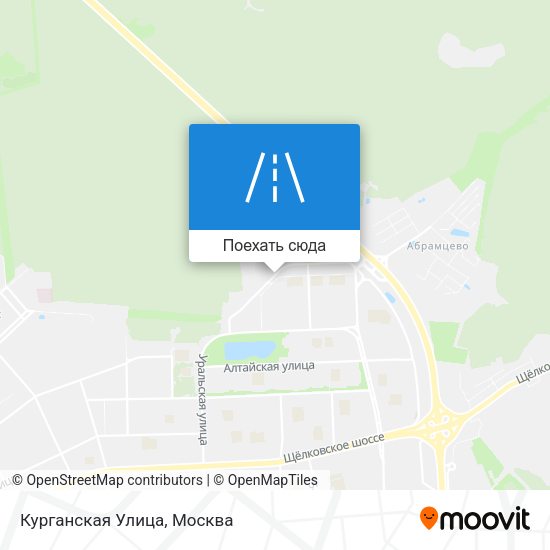 Карта Курганская Улица