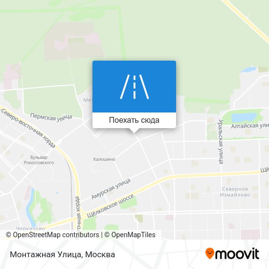 Карта Монтажная Улица