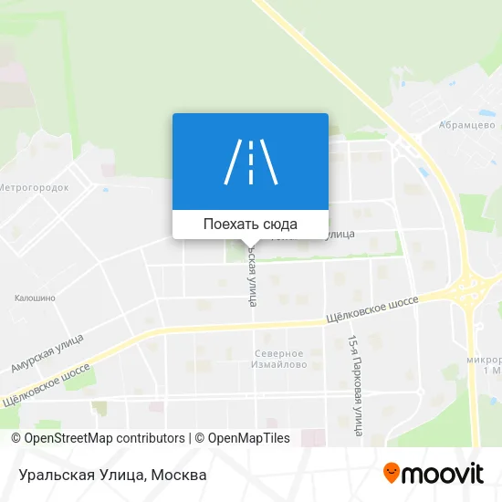 Карта Уральская Улица