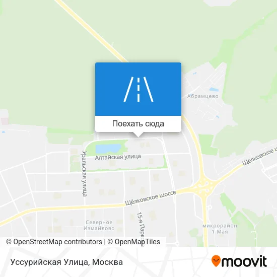 Карта Уссурийская Улица
