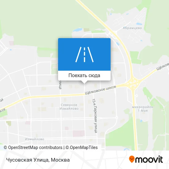 Карта Чусовская Улица