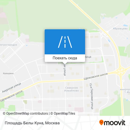 Карта Площадь Белы Куна