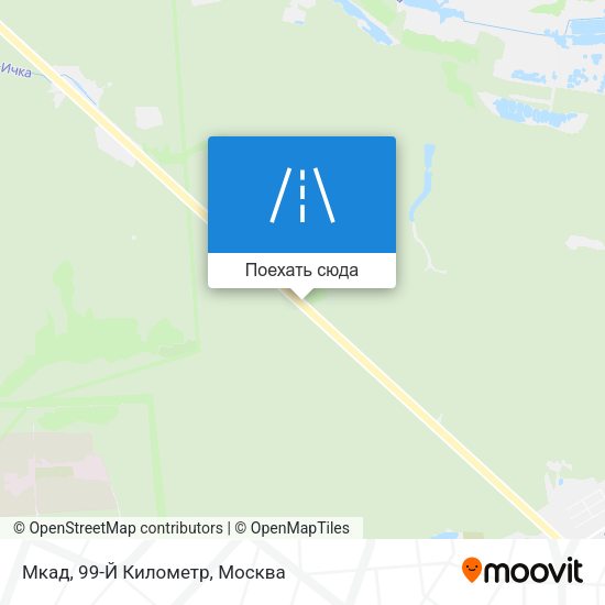 Карта Мкад, 99-Й Километр