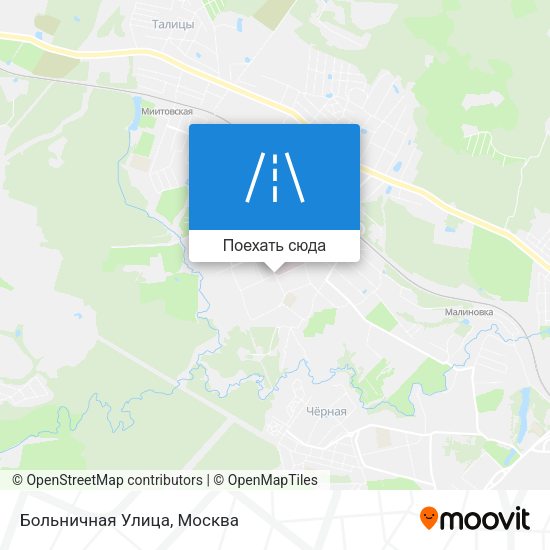 Карта Больничная Улица