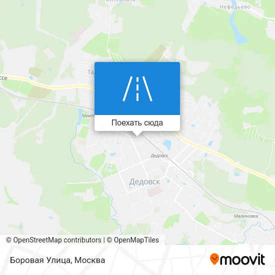 Карта Боровая Улица
