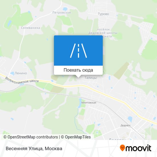 Карта Весенняя Улица