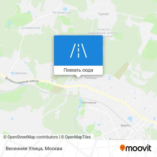 Карта Весенняя Улица