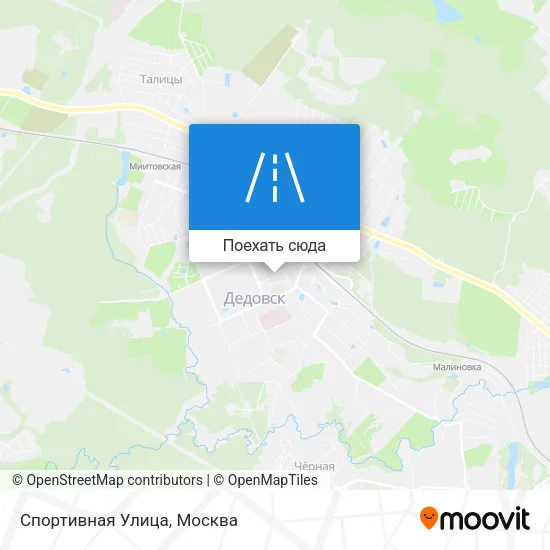 Карта Спортивная Улица