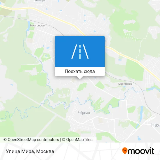Карта Улица Мира